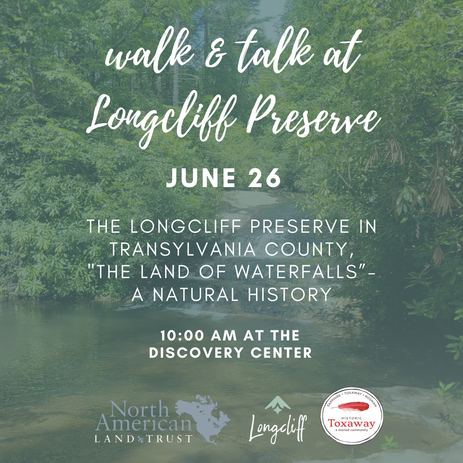 Walk & Talk at Longcliff Preserve: "The Land of Waterfalls" - A Natural History