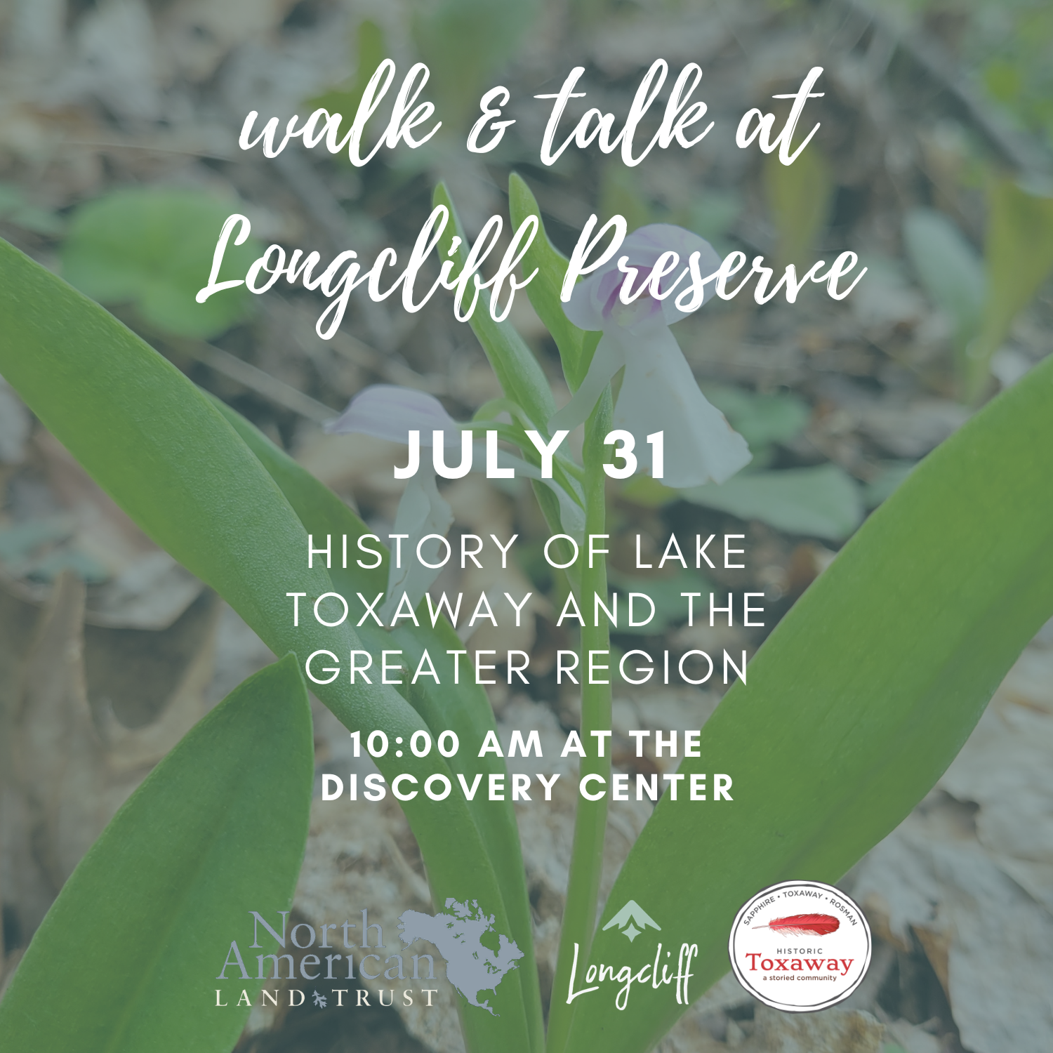 Walk & Talk at Longcliff Preserve: History of Lake Toxaway and the Greater Region